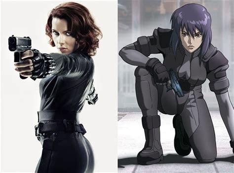 fappening scarlett johansson|Nude Scarlett Johansson as Motoko Kusanagi .